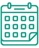 Calendar Image Icon Turquiose