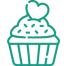 Cupcake Cake Sale Icon